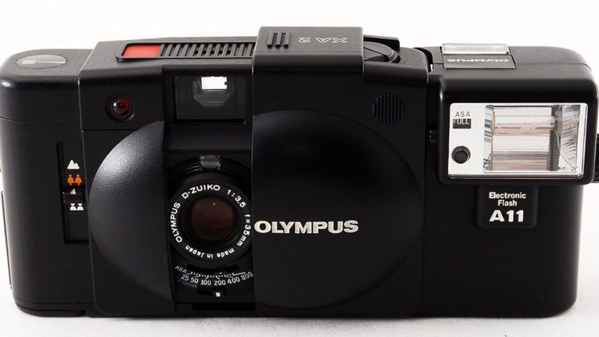 The Olympus XA series of cameras were compact cameras