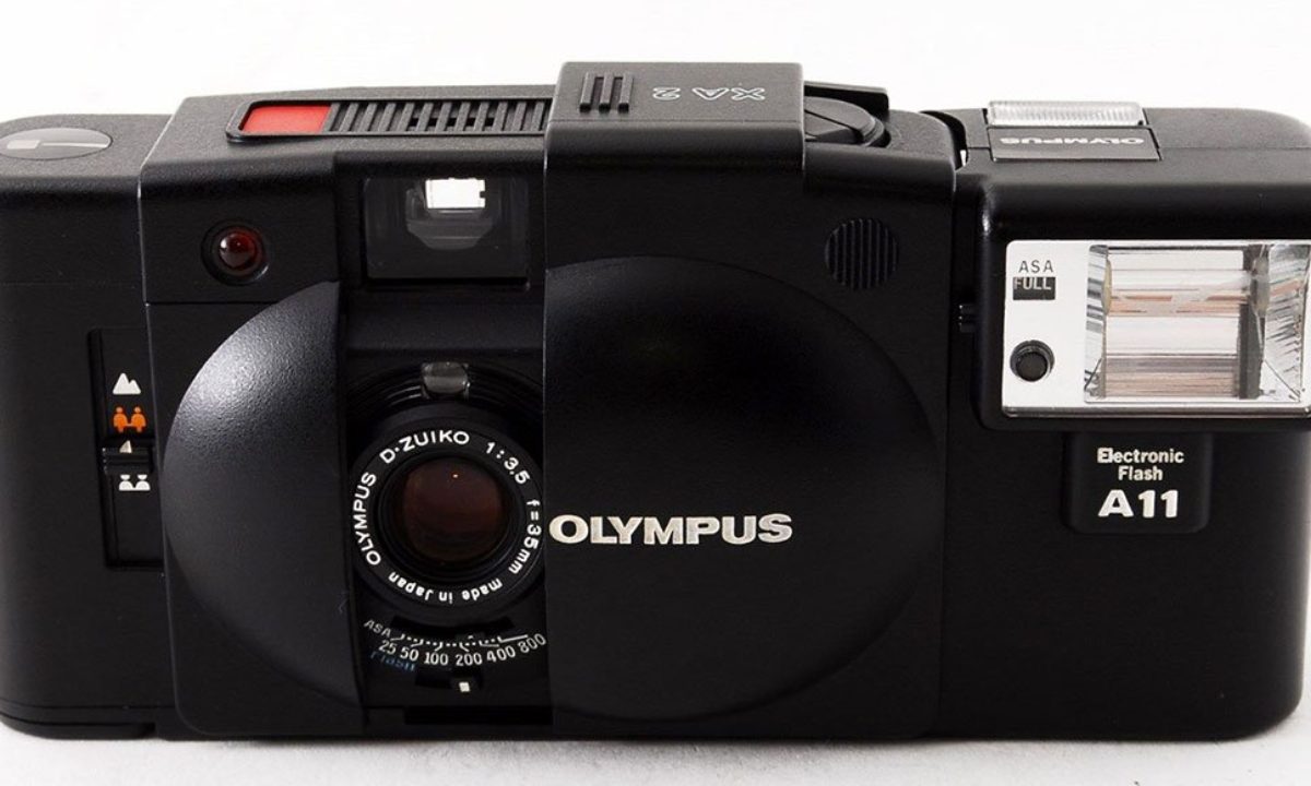 The Olympus XA series of cameras were compact cameras