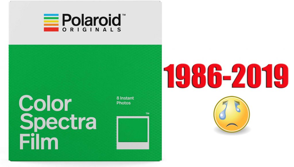 verdrievoudigen Reinig de vloer kalkoen Polaroid Spectra Film I guess it's curtains for Polaroid Originals Spectra.