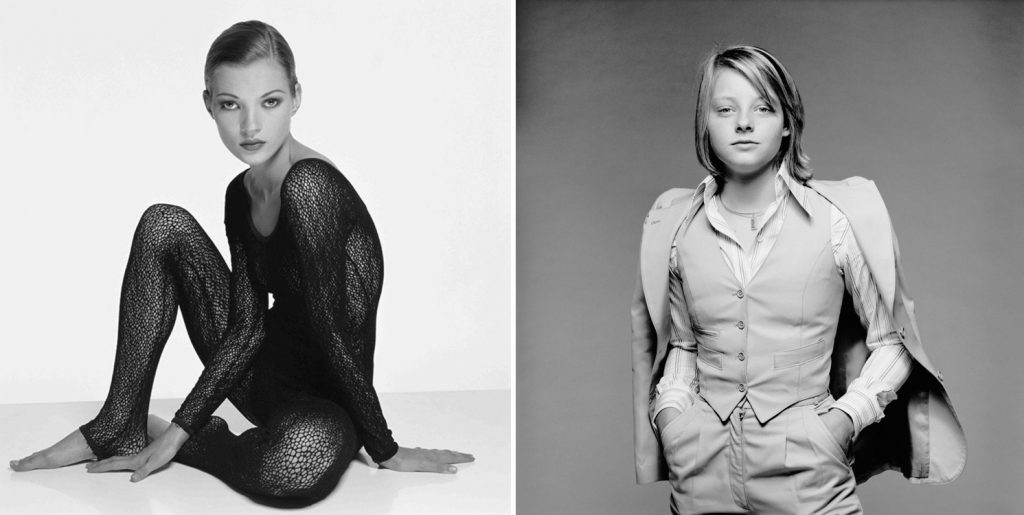 Kate Moss and Jody Foster